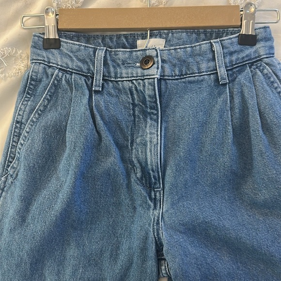 Wilfred Free Embark Jeans Ocean Blue High Rise Pleated Aritzia wide leg size 00 - Picture 3 of 6